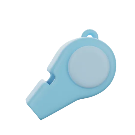 Whistle 3 D Education School Icon Object 3D Icon