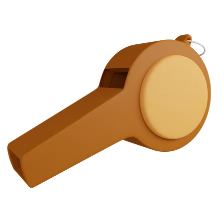 Super Bowl Whistle 3 D Illustration Contains PNG BLEND GLTF And OBJ Files 3D Icon
