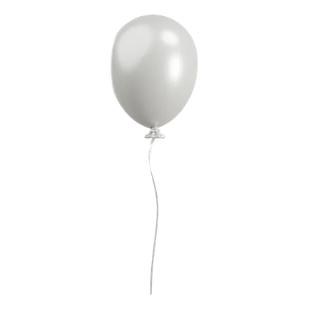 White Balloon  3D Icon