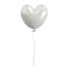 White Balloon with a Heart Shape