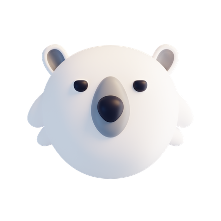 White Beard  3D Icon
