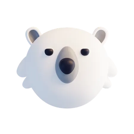 White Beard  3D Icon