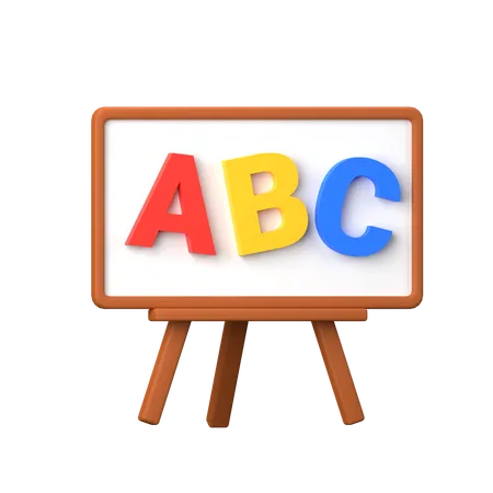 White Board  3D Icon