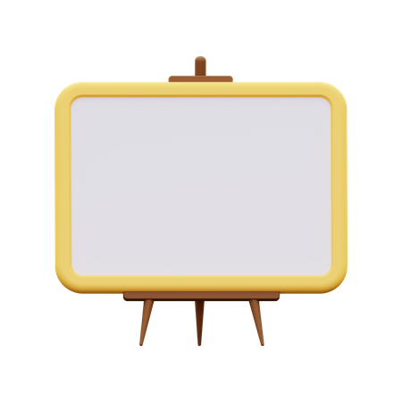 White Board  3D Icon