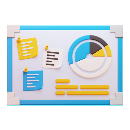 WHITE BOARD  3D Icon