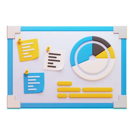 WHITE BOARD  3D Icon