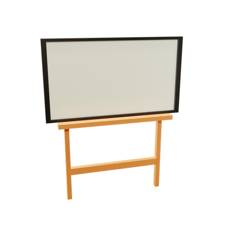 White Board  3D Illustration