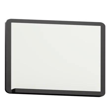 White Board Mockup  3D Icon