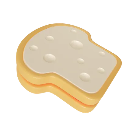 White Bread  3D Icon