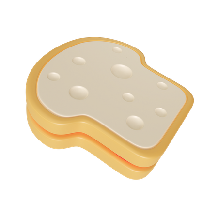 White Bread 3D Icon
