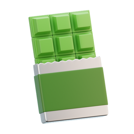 White Chocolate Bar  3D Icon