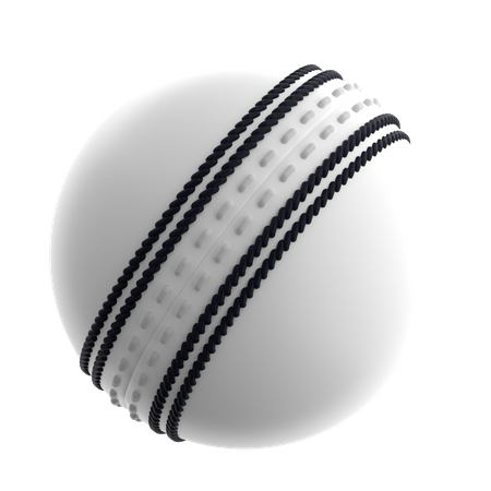 White Cricket Ball  3D Icon