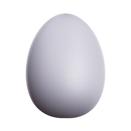 WHITE EGG  3D Icon