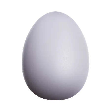 WHITE EGG  3D Icon