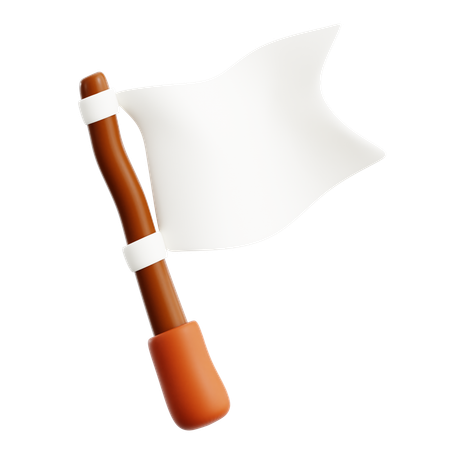 White Flag  3D Icon