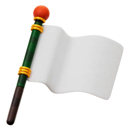 White Flag  3D Icon