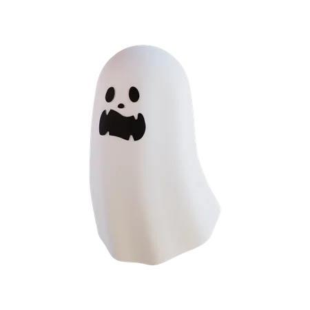 White Ghost 3D Icon