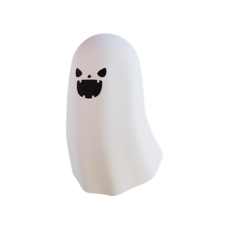 White Ghost 3D Icon