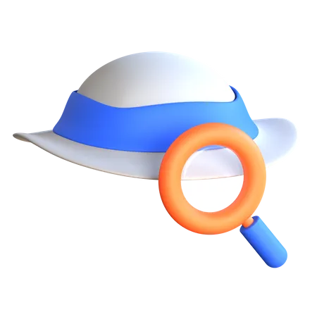 White hat  3D Icon
