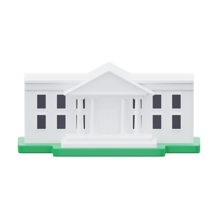 White House  3D Icon