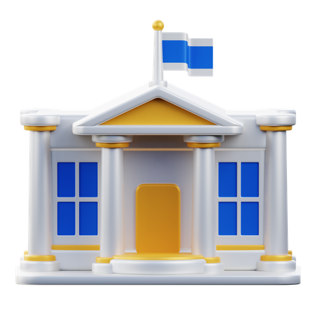 White House  3D Icon