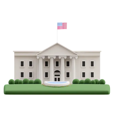 White House 3D Icon