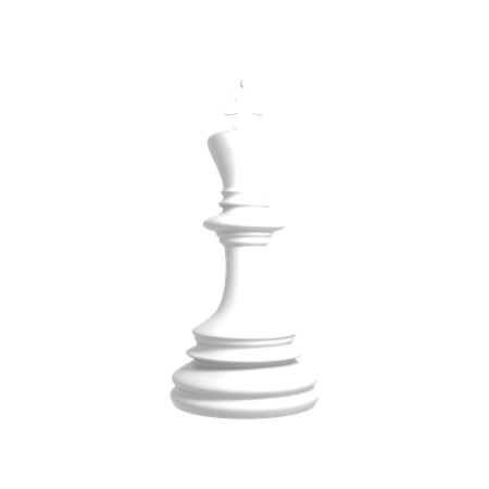 White king  3D Icon