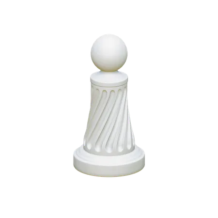 White Pawn  3D Icon