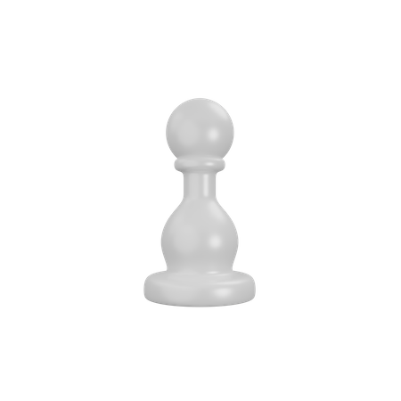 White Pawn  3D Icon