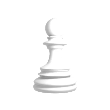 White pawn  3D Icon