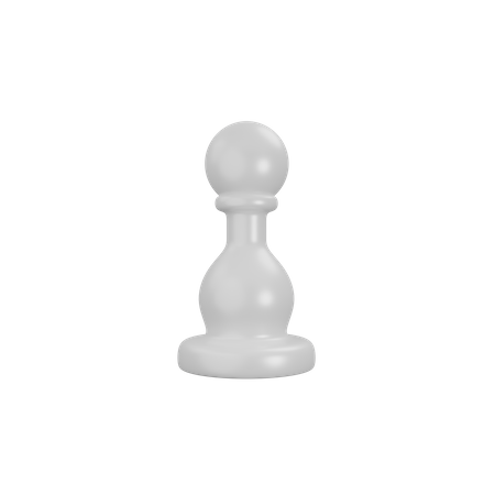 White Pawn  3D Icon