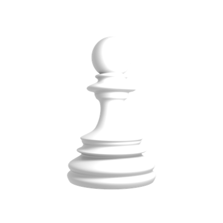White pawn  3D Icon