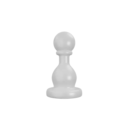 White Pawn  3D Icon