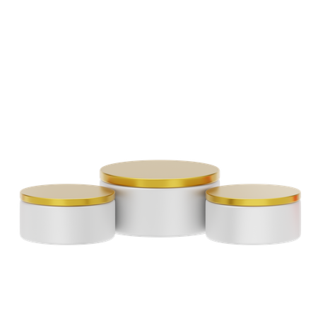 White Podium Cosmetic  3D Icon