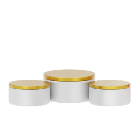 White Podium Cosmetic  3D Icon