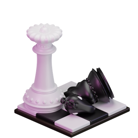White Queen kill Black Knight 3D Icon