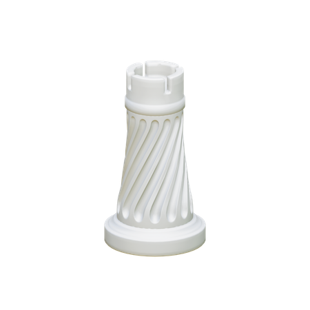 White Rook  3D Icon