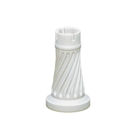 White Rook  3D Icon