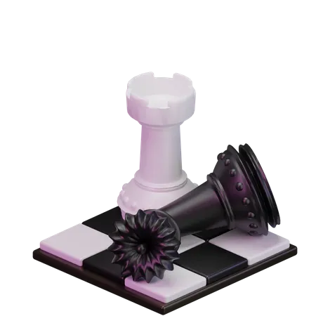 Premium Chess Game 3 D Illustration 3D Icon