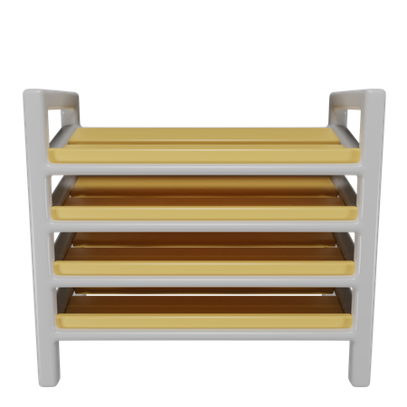 White Shelf 3D Icon