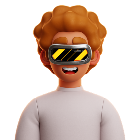 WHITE SHIRT MAN  3D Icon