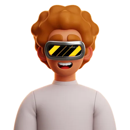 WHITE SHIRT MAN  3D Icon