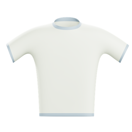 White T Shirt Mockup  3D Icon