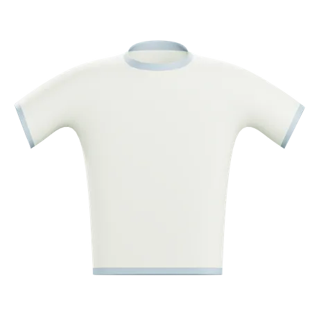 3 D White T Shirt Mockup Illustration 3D Icon