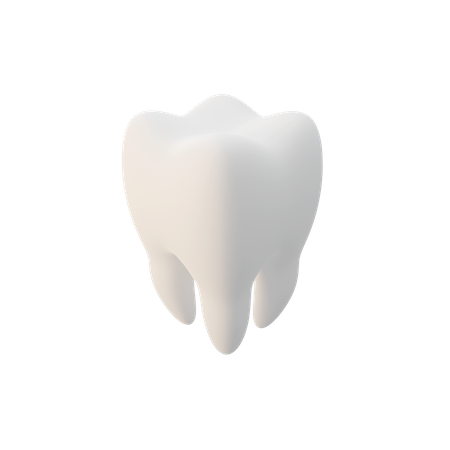 White Tooth 3D Illustration