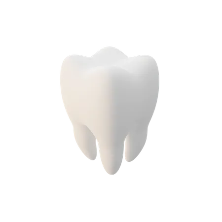 White Tooth  3D Illustration