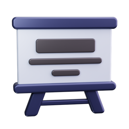 Whiteboard  3D Icon