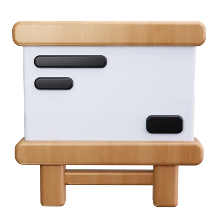 Whiteboard  3D Icon