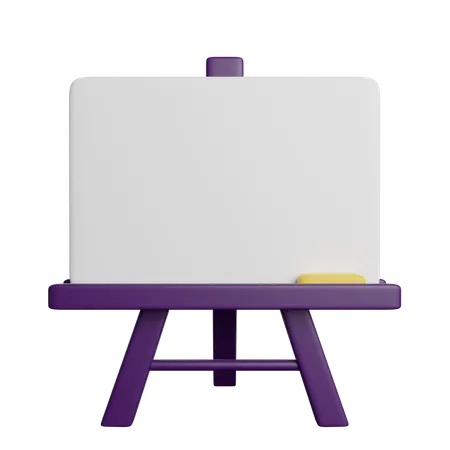 Whiteboard Presentation Study 3D Icon