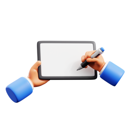 Whiteboard Hand Gestures  3D Icon